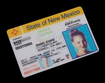 Lot 283 - Roswell (TV) - Isabel‘s Drivers License (Katherine Heigl)