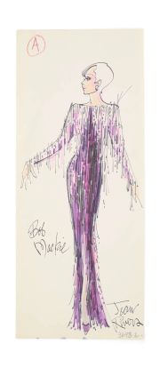 Joan Rivers | 1981 Bob Mackie Costume Illustration with Photo | Julien’s