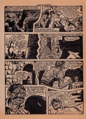 Captain America prop comic book pages | Piece of the Past