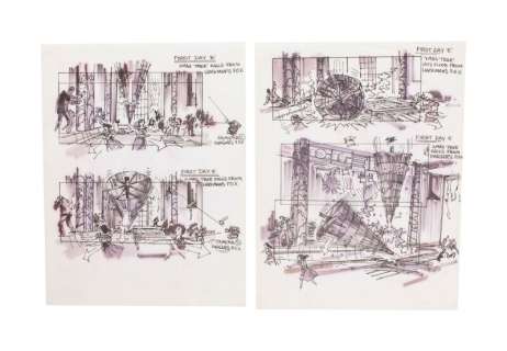 Irwin Allen | "The Poseidon Adventure" Original Storyboard Illustrations | Julien’s