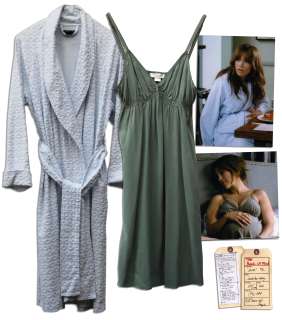 Jennifer Lopez Hero Silk Nightgown & Terry Robe From ’’The Back-Up Plan’’ | Nate Sanders