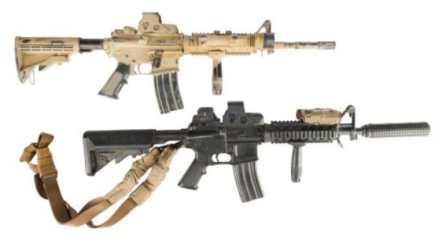 AMERICAN SNIPER (2014) - Lot #466 : Dauber‘s (Kevin Lacz) Stunt AR-15 Rifle with Marc Lee‘s (Luke Grimes) Rifle