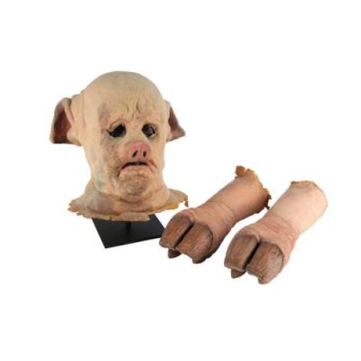 GOOSEBUMPS (T.V. SERIES, 1995-1998) - Lot #139 : Jessica Walters‘ (Caterina Scorsone) "Squeal of Fortune" Pig Mask and Gloves