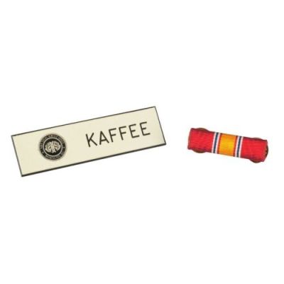A FEW GOOD MEN (1992) - Lot #729 : Lieutenant Daniel Kaffee‘s (Tom Cruise) Nameplate and National Defense Service Ribbon