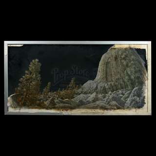CLOSE ENCOUNTERS OF THE THIRD KIND (1977) - Lot 122 - Matthew Yuricich Matte Painting - Devil‘s Tower Landscape