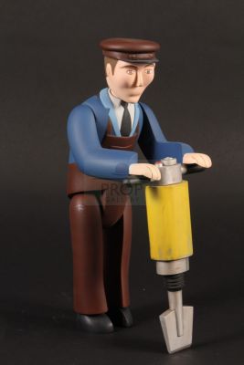 Thomas and Friends - Large scale workman miniature figure with jackhammer