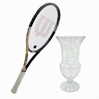 Challengers Art Screen Used Trophy & Racket | VIP Fan Auctions