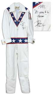 George Hamilton Signed Evel Knievel Suit -- From Production of Biographical Film ’’Evel Knievel’’ Starring Hamilton as The Motorcycle Hero | Nate Sanders