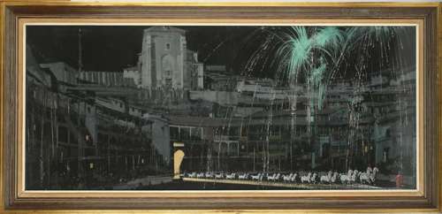 John DeCuir - Original set design believed to the from the production Circus World (1964). Gouache,… | Ewbank’s