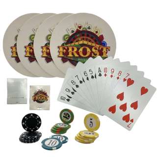 Poker Face Season 1 Frost Casino Screen Used Playing Cards, Poker Chips, Coasters & Matches Ep 101 | VIP Fan Auctions