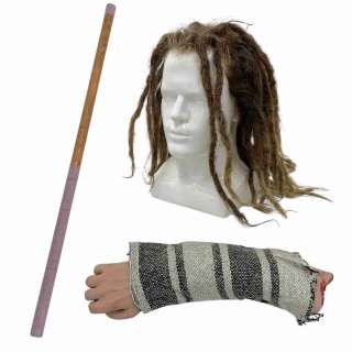 Y2K Garrett (Kyle Mooney) Screen Used Prosthetic Arm, Wig & Devil Stick | VIP Fan Auctions