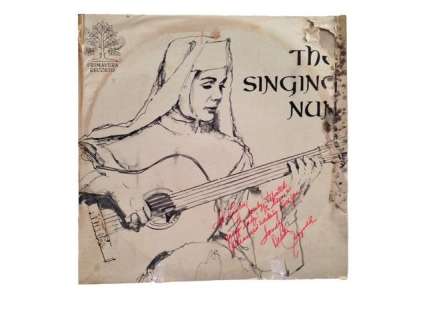 Debbie Reynolds Autographed The Singing Nun Record | Premiere Props