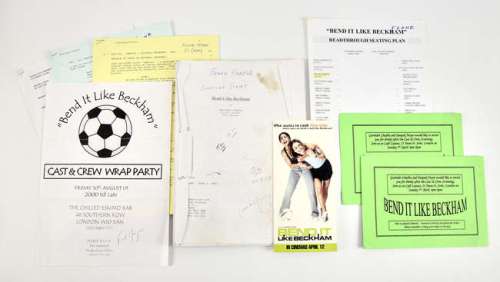 Bend It Like Beckham (2002) Frank Harpers Signed Original Shooting Script, and related production… | Ewbank’s