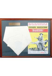 1963 John Wayne "McLintock!" Framed Movie Worn Neckerchief Bandana | Grey Flannel Auctions