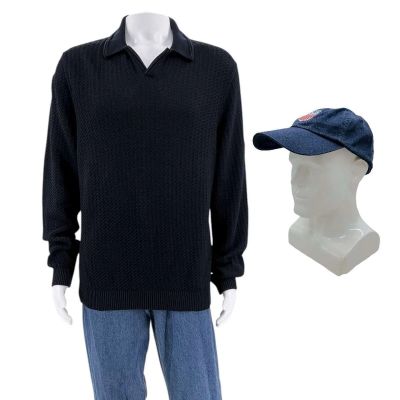 The Smashing Machine Mark Kerr (Dwayne Johnson) Screen Worn Sweater, Jeans & Hat Ch 8 Sc 14,15 | VIP Fan Auctions