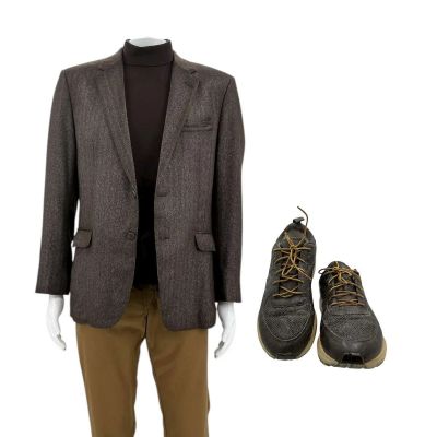 Lot 41: Play Dirty Parker Production Worn Jacket, Shirt, Pants & Shoes | VIP Fan Auctions