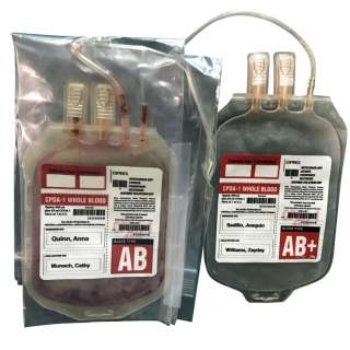 Lot 226 - S02 Blood Bags for Dean Munsch and Zayday - Scream Queens (TV Series 2015-2016)