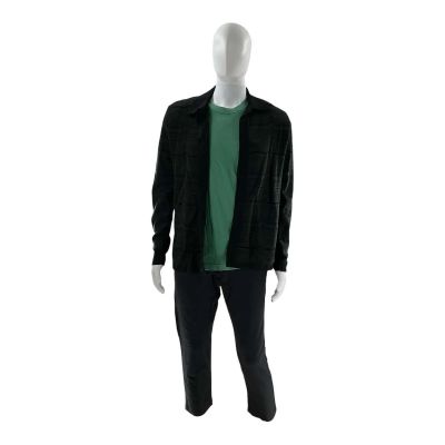 Lot 94: Oh What Fun Doug Leiner Screen Worn Work Pants, T-Shirt & Shirt Ch 7 Sc 136-158 | VIP Fan Auctions