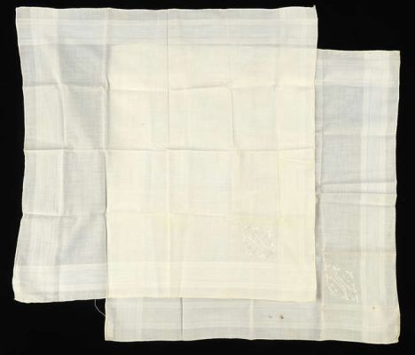 Lot 6170 - Sir Noël Coward (1899-1973). A Pair of Monogrammed Handkerchiefs - each of the British… | Ewbank’s