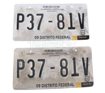 Sicario: Day of the Soldado | Two "Getaway Car" License Plates | Propstore