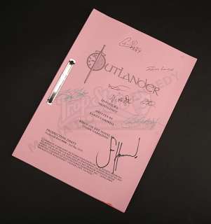 Outlander | Outlander Charity Script Auction - Maria Doyle Kennedy’s Cast Autographed Script - Episode 412 ’Providence’ Pink Draft | Propstore