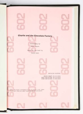 Charlie and the Chocolate Factory (2005) Original Revised Production Script - Screenplay by John… | Ewbank’s