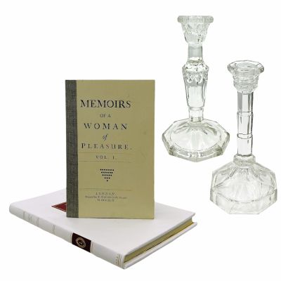 Lot 50: Wuthering Heights Isabella (Alison Oliver) Screen Used (2) Books & (2) Candle Holders | VIP Fan Auctions