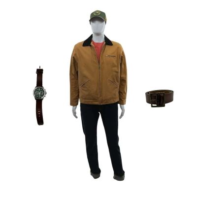 Lot 116: The Sheep Detectives Caleb Merrow Screen Worn Hat, Watch, Shirt, Belt, Jacket & Jeans Ch 7 Sc 114pt1-117 | VIP Fan Auctions