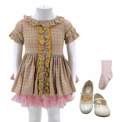 The Help Mae Mobley (Eleanor and Emma Henry) Screen Worn Dress, Petticoat, Sock & Shoes Ch 2 Sc 4, 16 | VIP Fan Auctions
