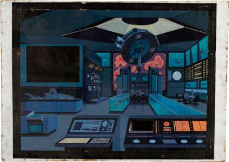 Illuminating Matte Painting from City Beneath the Sea (Warner Bros. TV, 1971). | Heritage