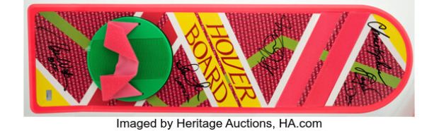 Back to the Future Part II (Universal, 1989), Cast Signed Hoverboard.