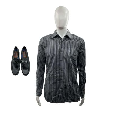 Lot 29: Primetime Chris Screen Worn Shoes & Button-Up Shirt Ch 7 Sc 45-50 | VIP Fan Auctions