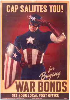 Captain America: The First Avenger – Prop War Bonds Poster - A513 | Icons of Pop Culture