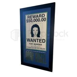 Lot 22 - Dark Angel (2000) Framed Wanted Poster