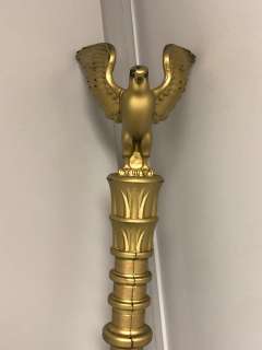 Roman style painted gold eagle staff - Approx 6ft tall (From the superhero show) | Direct Liquidation
