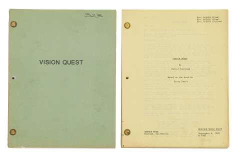 Two James Gammon revised screenplays of Vision Quest | Bonhams