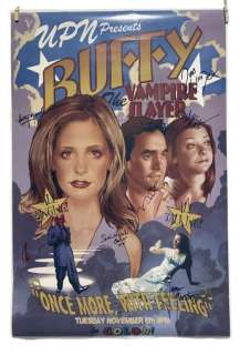 Lot 66 - Buffy the Vampire Slayer (1996 - 2003) - Signed by 7 Poster (24x36)