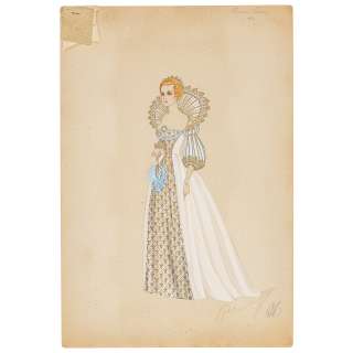 An Angela Lansbury Costume Sketch for The Three Musketeers by Walter Plunkett | Bonhams