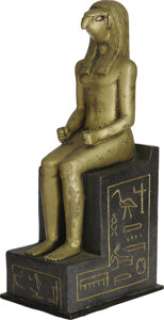 "Cleopatra" Seated Figure Prop Statue. Gold-painted statue of a seated figure with bird’s head. Restored and repainted, it i... | Heritage