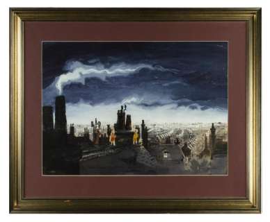 "Mary Poppins" Original Chimney Sweep Concept Painting. | Van Eaton Galleries