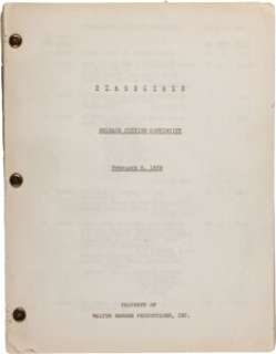 A Cutting Continuity Script from "Stagecoach."