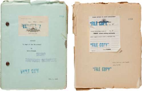Two Lon Chaney-Related Scripts from "Thunder." (Total: 2 Items) | Heritage