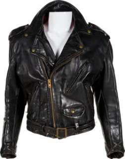 A Black Leather Motorcycle Jacket from "The Lords of Flatbush."... | Heritage