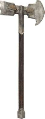 Dwarven Battle Axe Hammer from the Hobbit Trilogy (Warner Bros., 2012-14)....