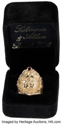 Elvis Presley Owned and Worn 14K Gold Swami Ring Designed by Schwartz & Ableser. | Heritage