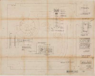 Monumental archive of manuscript and blueprint prop and set design schematics and elevations for post-first season refurbishing and revamp, plus entire second season from Lost in Space (TCF-TV, 1964-65). | Heritage
