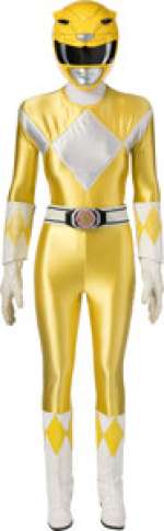 Mighty Morphin Power Rangers (Saban Entertainment, 1993-1995), Thuy Trang "Trini Kwan" Yellow Ranger Hero Costume and Action Accessories.