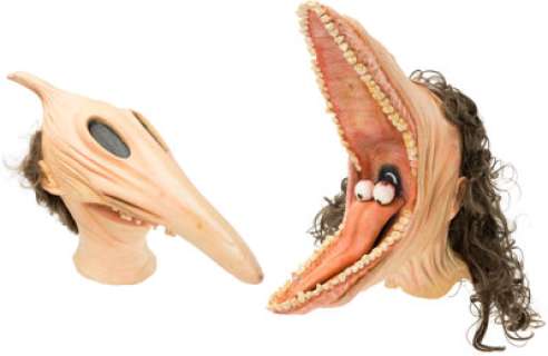 Beetlejuice (Warner Bros., 1988), Alec Baldwin and Geena Davis "Adam and Barbara Maitland" Scary Face Display Masks.