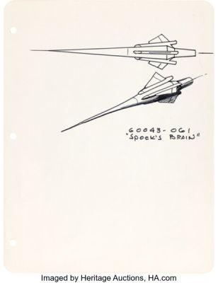 Star Trek: The Original Series (Paramount, 1966-1969), Matt Jefferies Group of Original Concept Sketches from Episodes "The Paradise Syndrome", "Metamorphosis", and "Spock‘s Brain". (Total: 3 Items)