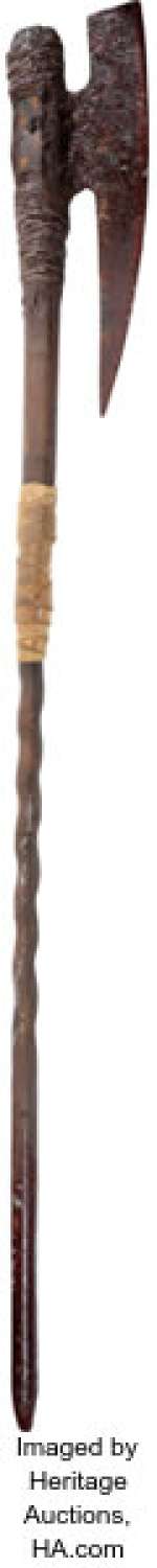 Morgan Jones (Lennie James), Action Battle Axe Staff from Fear the Walking Dead (AMC 2015-2023, Season 6).